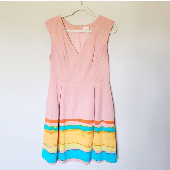 Anthropologie Tracey Reese Pastel Fit & Flare Size 8 - Picture 2 of 7